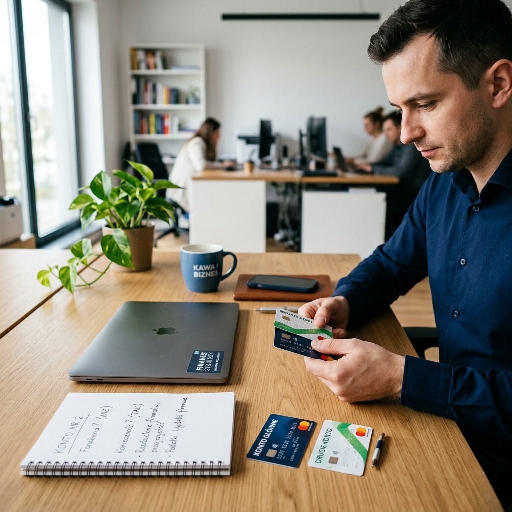 Drugie konto firmowe - analiza VeloKonto Firma przez biuro rachunkowe Poznań